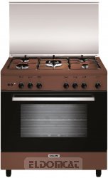 Cucina GLEM con piano a gas forno elettrico + gas 5 fuochi